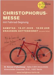 Christophorus-Messe
19.7. • 18 Uhr
St. Konrad