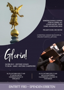 Plakat zu den Chorkonzerten in St. Georg und Wartenberg